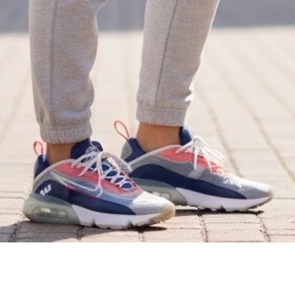 Nike Air Max 2090 Sneakers Mens Size 7.5 Blue Pink Running Shoes
